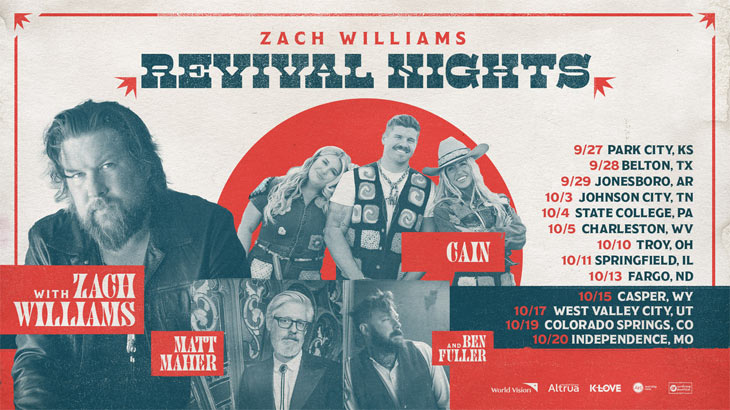 Experience A Night Like No Other With Zach Williams' Revival Nights Tour 2024