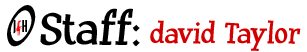 JfH Staff: David Taylor