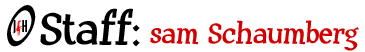 JfH Staff: Sam Schaumberg
