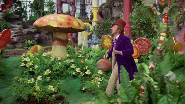 willy wonka scenery