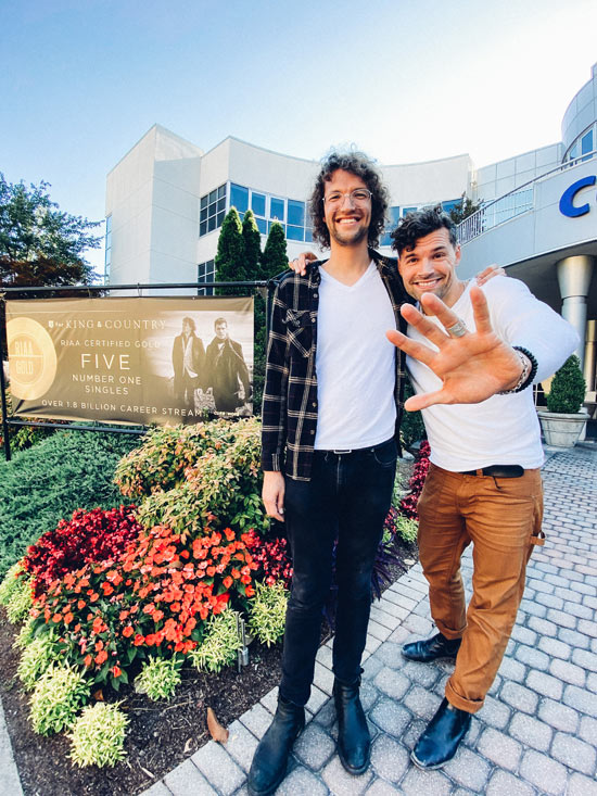 for KING and COUNTRY Celebrate 5th No. 1 Hit from 'Burn the Ships'