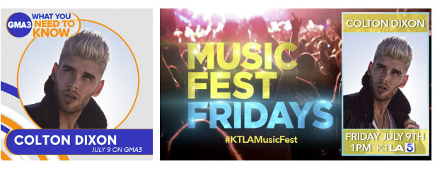 Colton Dixon To Perform New Single, 'Made to Fly' on GMA3 Tomorrow, July 9