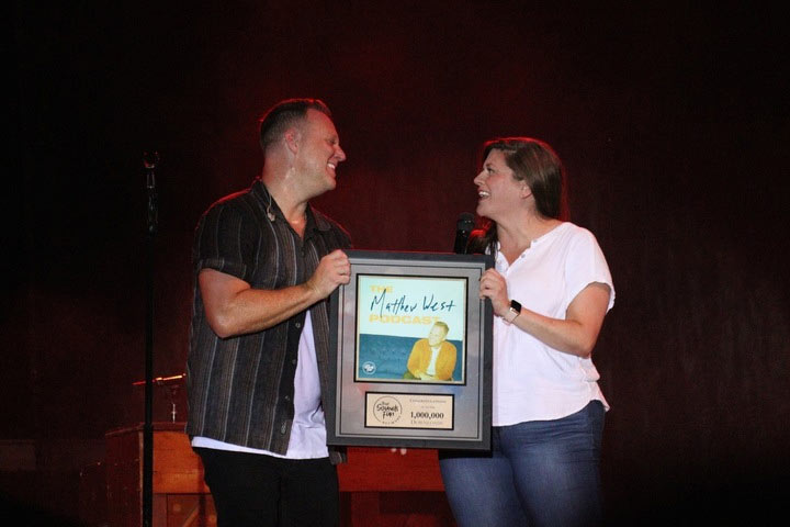 That Sounds Fun Podcast Network Surprises Matthew West with Commemorative Plaque