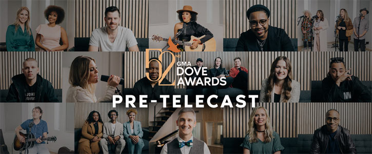 Talent Announced for 52nd Annual GMA Dove Awards Pre-Telecast: Tasha Layton, DOE, The Nelons, Mike Mains and More
