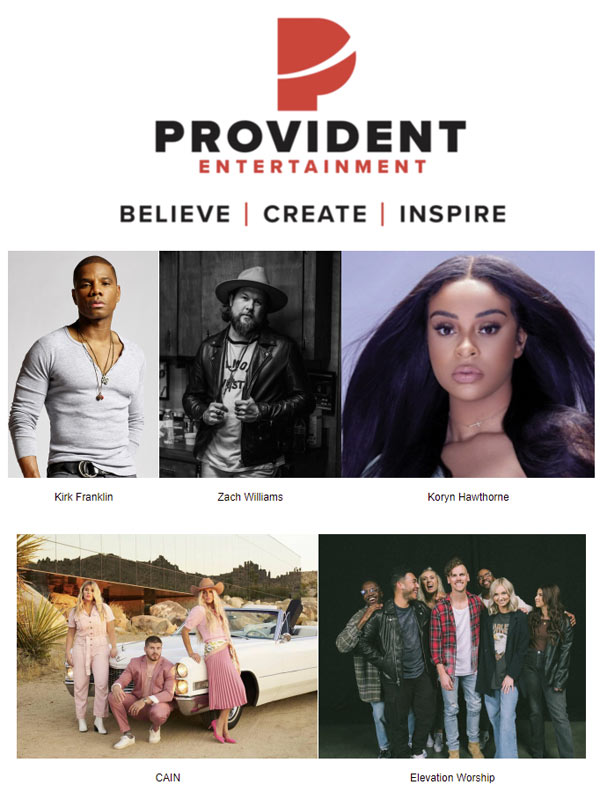Provident Entertainment Receives Five American Music Award (AMA) Nominations!