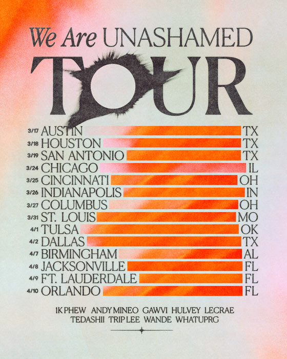 Reach Records Announces the 'We Are Unashamed' Tour and EP featuring Three New Singles