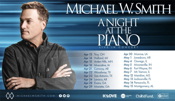 Tickets On Sale Tomorrow For Michael W. Smith's 'A Night At The Piano' Spring Tour