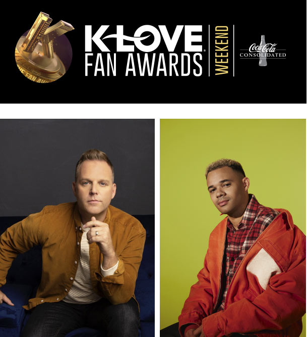 Tauren Wells and Matthew West to Host K-LOVE Fan Awards