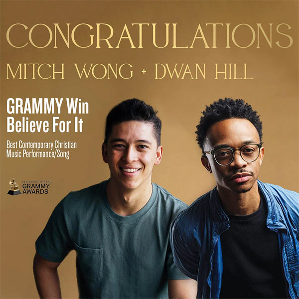 GRAMMY Win for Integrity Music Songwriters Mitch Wong and Dwan Hill