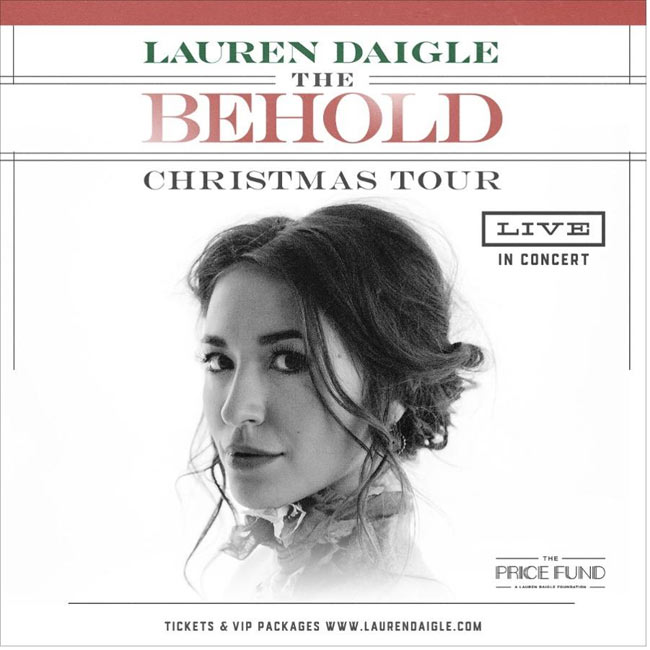 Lauren Daigle Brings Back Annual 'Behold Christmas Tour'