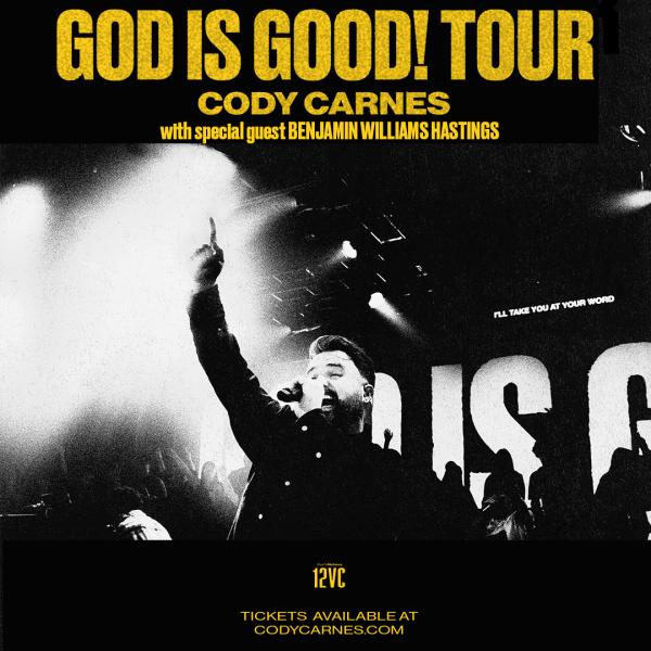 Premier Productions and Cody Carnes Announce The God is Good! Tour