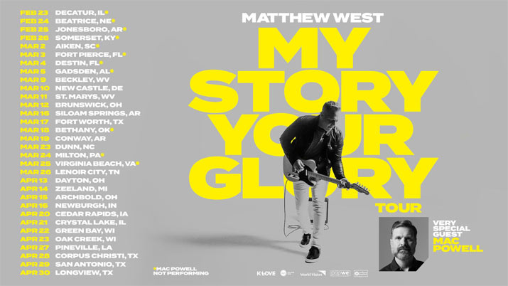 Awakening Foundation Announces Matthew West's Spring 2023 Tour