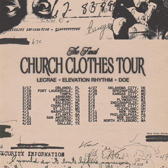 Lecrae Announces Dates and Routing for 'The Final Church Clothes Tour!'