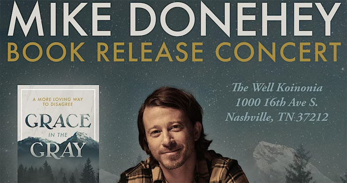 Mike Donehey To Host Book Release Concert in Nashville January 17