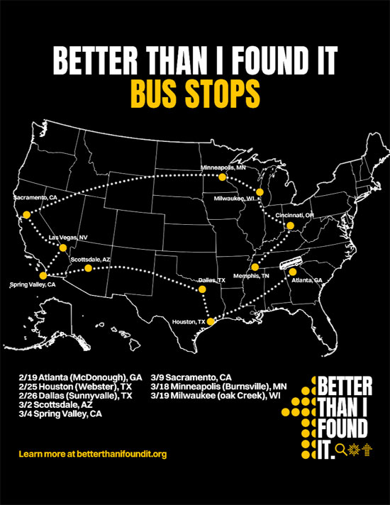 Danny Gokey's Nonprofit to Host Better Than I Found It 'Bus Stop' Give Backs as a Part of His Spring Tour