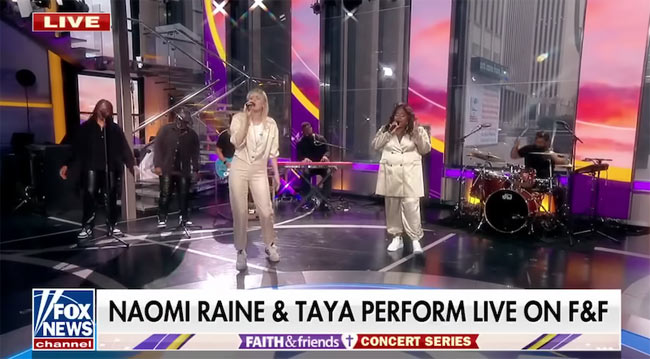 Watch Naomi Raine & TAYA perform on Fox & Friends