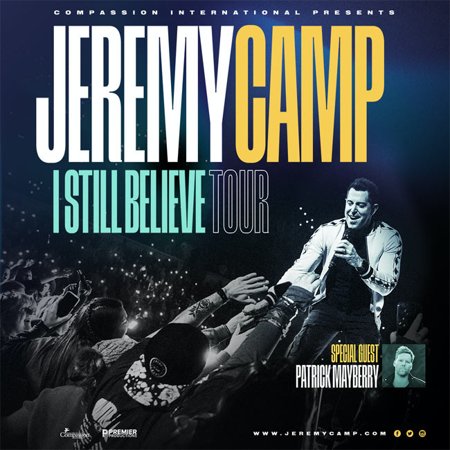 Jeremy Camp extends I Still Believe Tour-US and Canada-15 New Dates Added!
