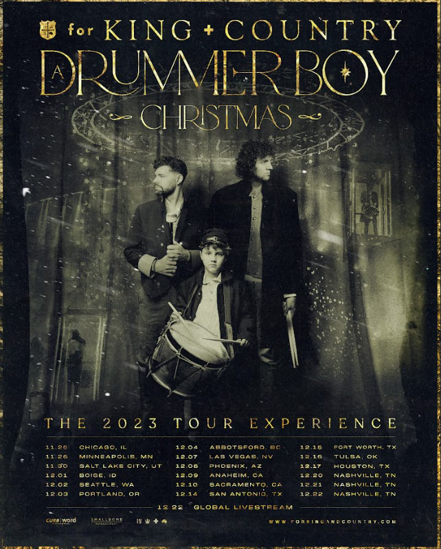 JFH News For KING And COUNTRY Announces 2023 Christmas Tour