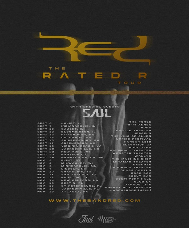 RED Releases First Studio Album In Three Years, RATED R, Sept 29; SiriusXM Octane Premiered Lead Single, 'Surrogates,' Available Everywhere Today