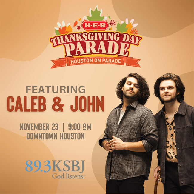 Caleb & John Set To Perform In Houston's Thanksgiving Day Parade