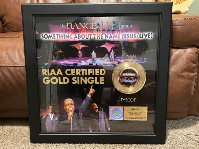The Rance Allen Group Earns First RIAA Certified Gold Record