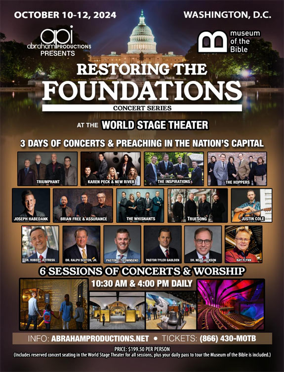 Abraham Productions Announces Restoring The Foundations Event at Nation's Capital