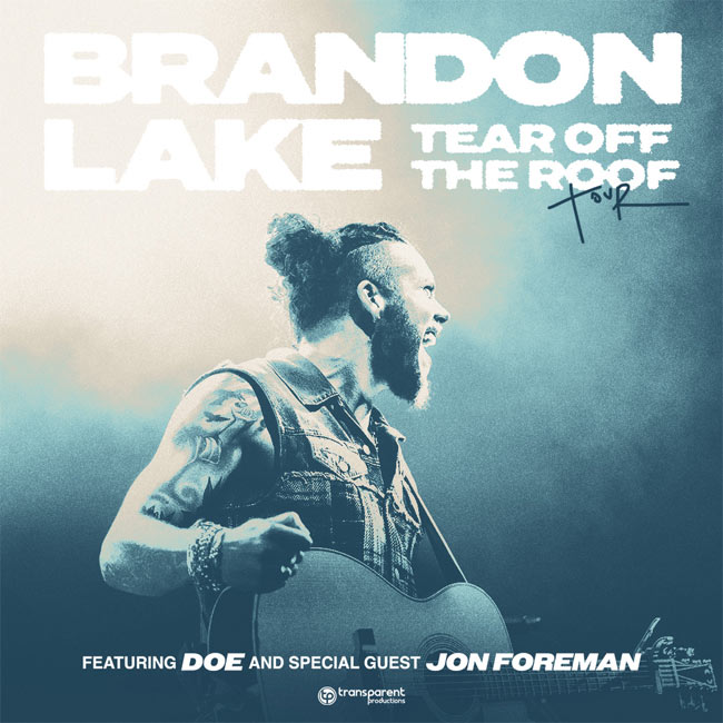Brandon Lake Announces Special Guest Jon Foreman to Join Spring Arena Tour