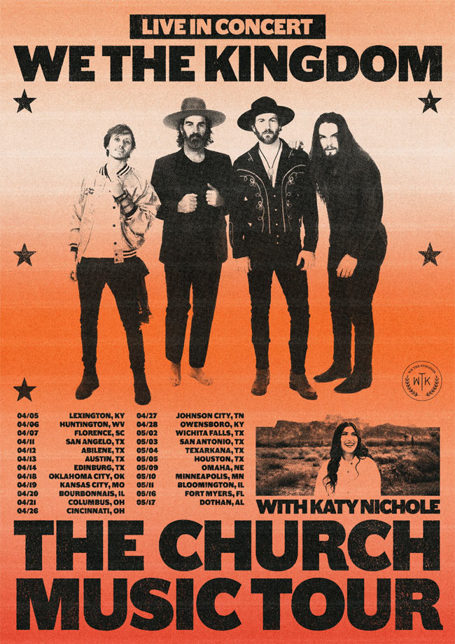 We The Kingdom Announces 23-Date Church Music Tour