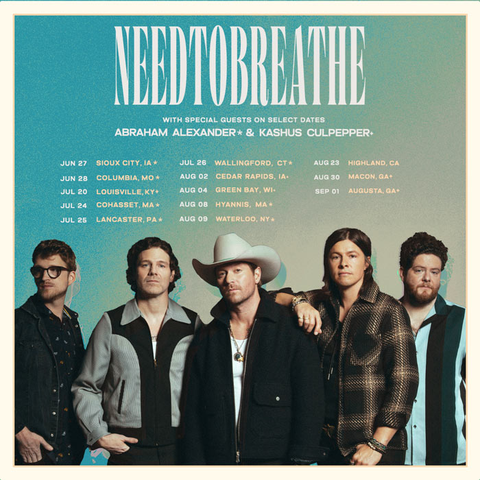 NEEDTOBREATHE Adds Over a Dozen New Shows to 2024 Summer Tour