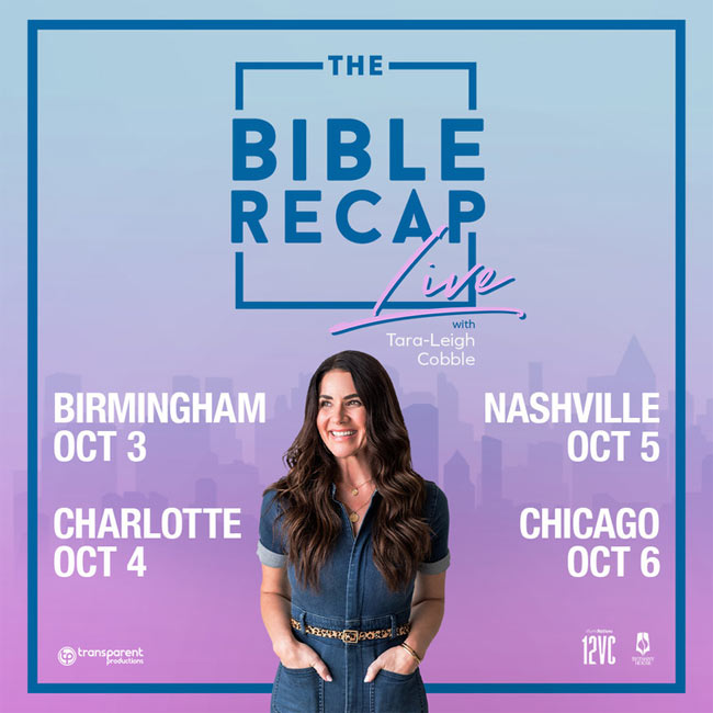 Announcing The Bible Recap Live Tour with Tara-Leigh Cobble