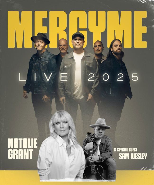 MercyMe Extends 'MercyMe LIVE 2025' in Fall with Natalie Grant