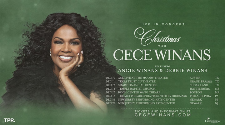 CeCe Winans Announces 2025 Christmas Tour with Sisters Angie and Debbie Winans