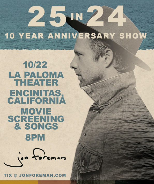 Jon Foreman Celebrates 10th Anniversary of '25 in 24' With Special Screening and Performance