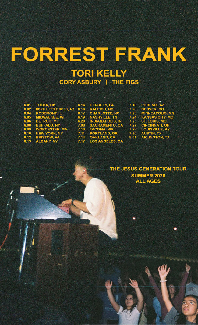 Forrest Frank Announces The Jesus Generation Tour with Tori Kelly