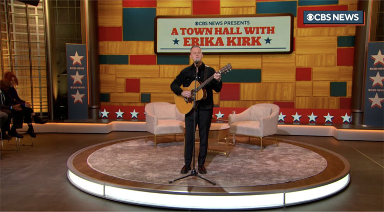 Matthew West Performs At 'CBS News Presents: A Town Hall With Erika Kirk'