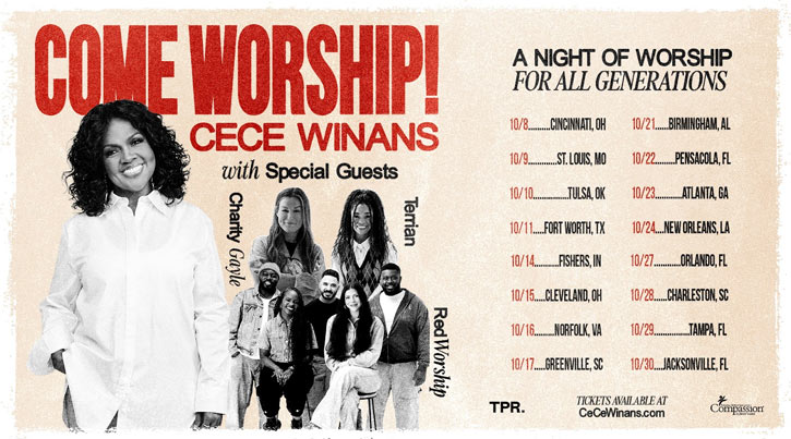 CeCe Winans Announces Her Biggest Tour Yet with COME WORSHIP! Tour