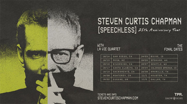 Steven Curtis Chapman Announces Final Leg of SPEECHLESS 25th Anniversary Tour for Fall 2026