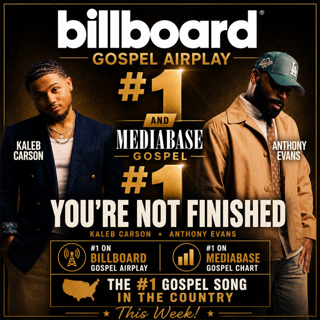 Anthony Evans and Kaleb Carson Have The #1 Gospel Song In The Country