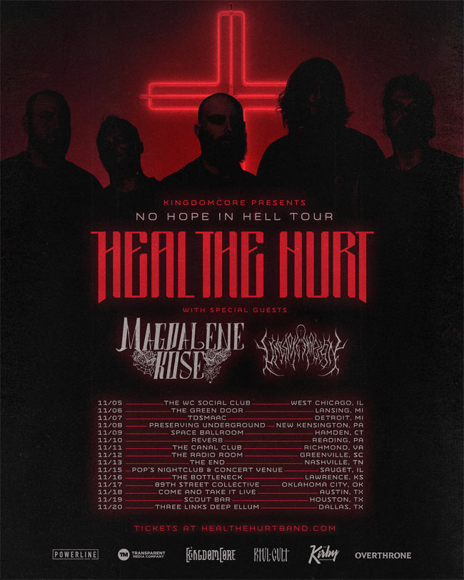 Heal The Hurt Announces First-Ever Headlining Tour, The No Hope In Hell Tour