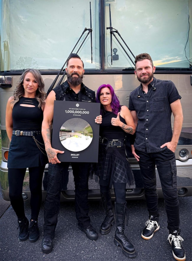 Skillet's 'Monster' Surpasses 4 Billion Streams Amid Sold-Out European Tour