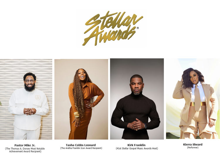 Tasha Cobbs Leonard & Pastor Mike Jr. Set to be Honored at 41st Stellar Awards