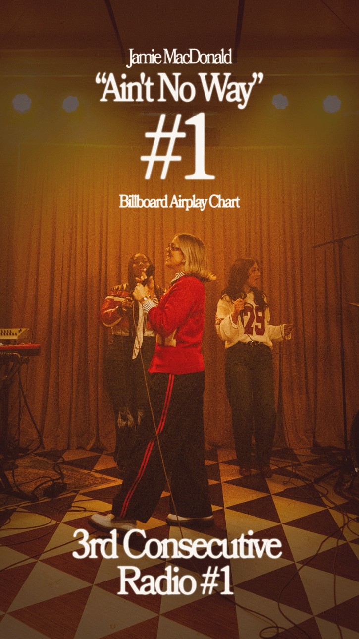 Jamie MacDonald Reaches No.1 on Billboard Christian Airplay Chart with 'Ain'T No Way'