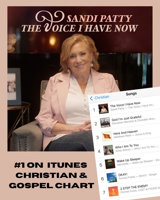 Sandi Patty's First New Music in More Than a Decade Hits No. 1 on iTunes Christian & Gospel Chart