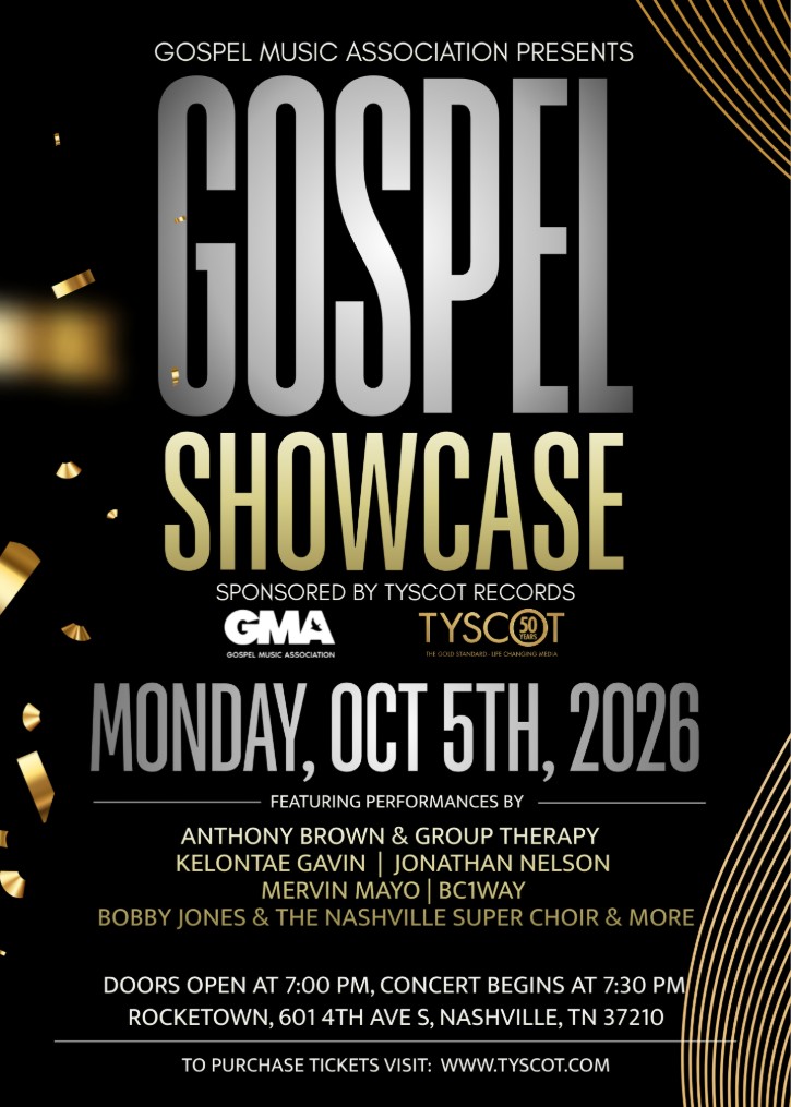 Just Announced - All-Star GMA Gospel Music Showcase in Nashville October 5