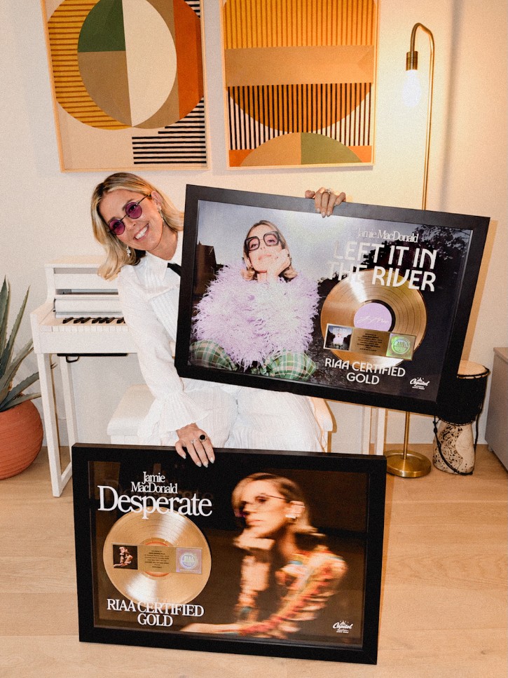 Jamie MacDonald Earns First RIAA Gold Certifications for Hit Songs 'Left It in the River' and 'Desperate'